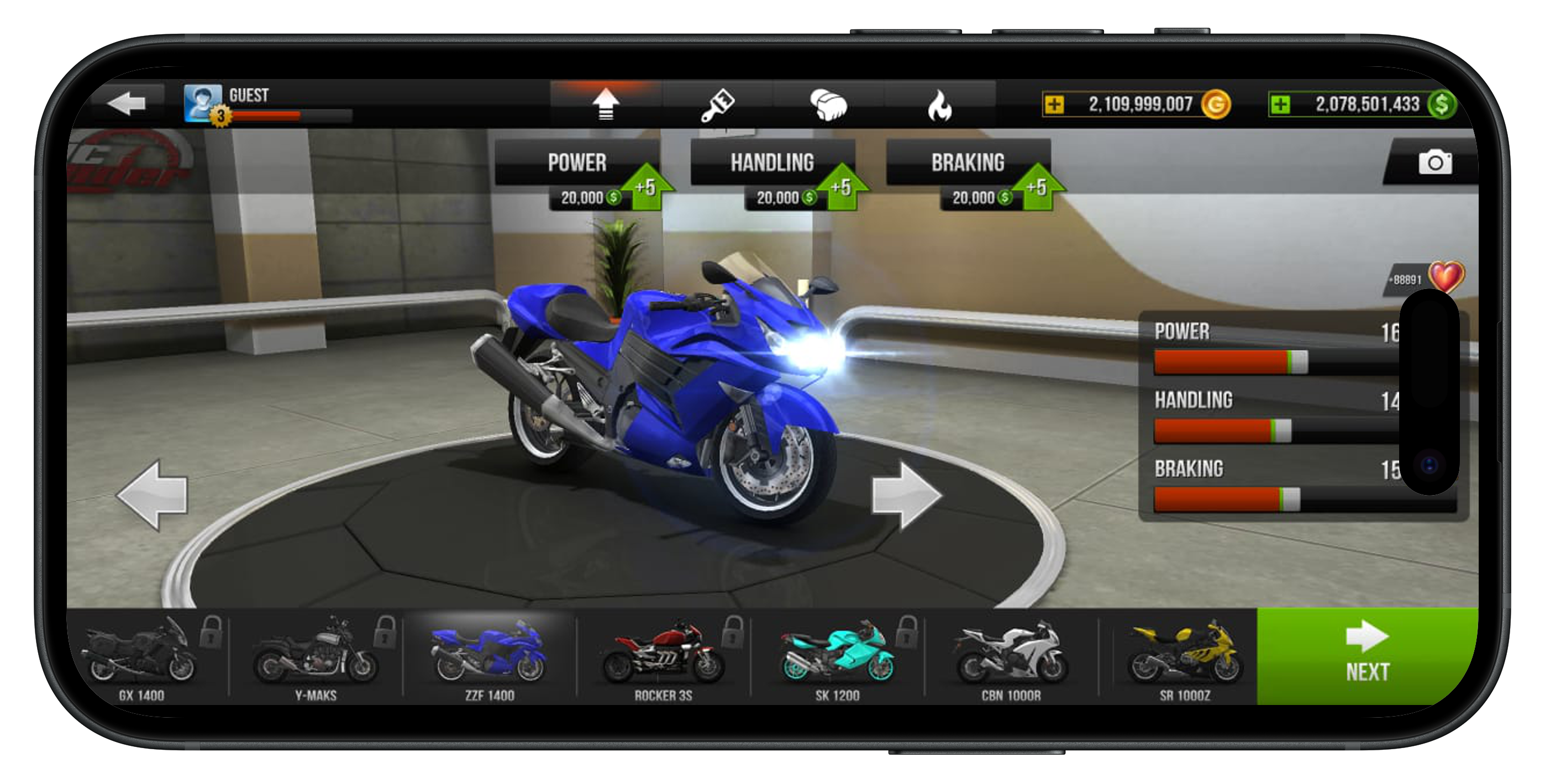 Unlocking featured bikes